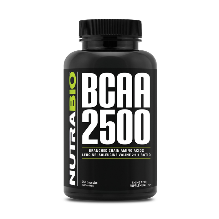 Nutrabio BCAA 2500 250 Capsules