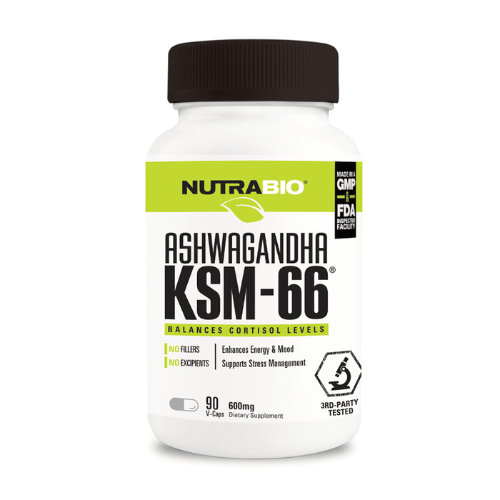 Nutrabio Ashwagandha KSM-66 - FitOne Nutrition Center