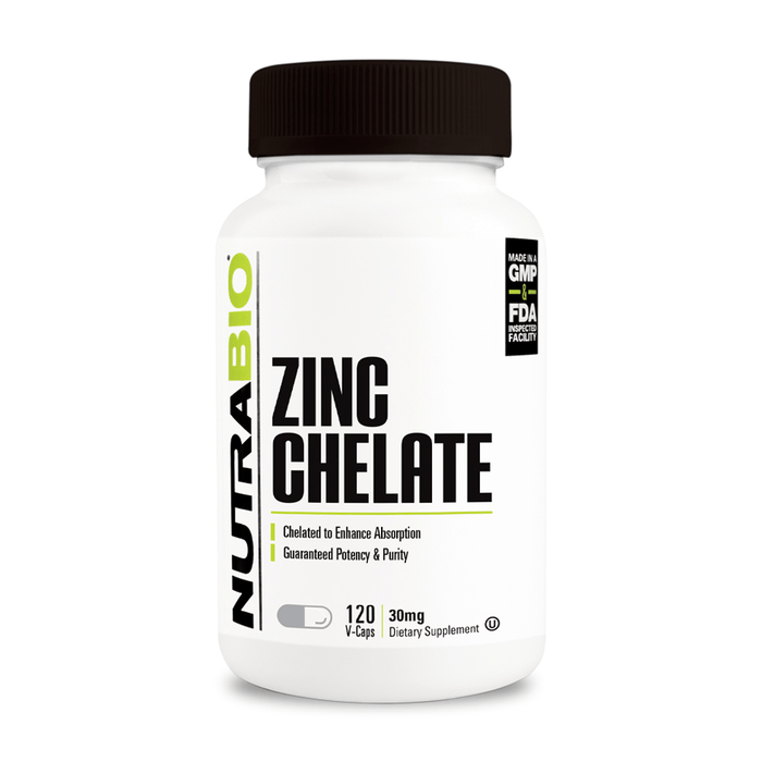 Nutrabio Chelated Zinc (30mg) - FitOne Nutrition Center
