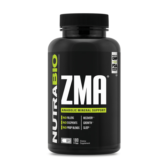 Nutrabio ZMA 180 Capsules - FitOne Nutrition Center