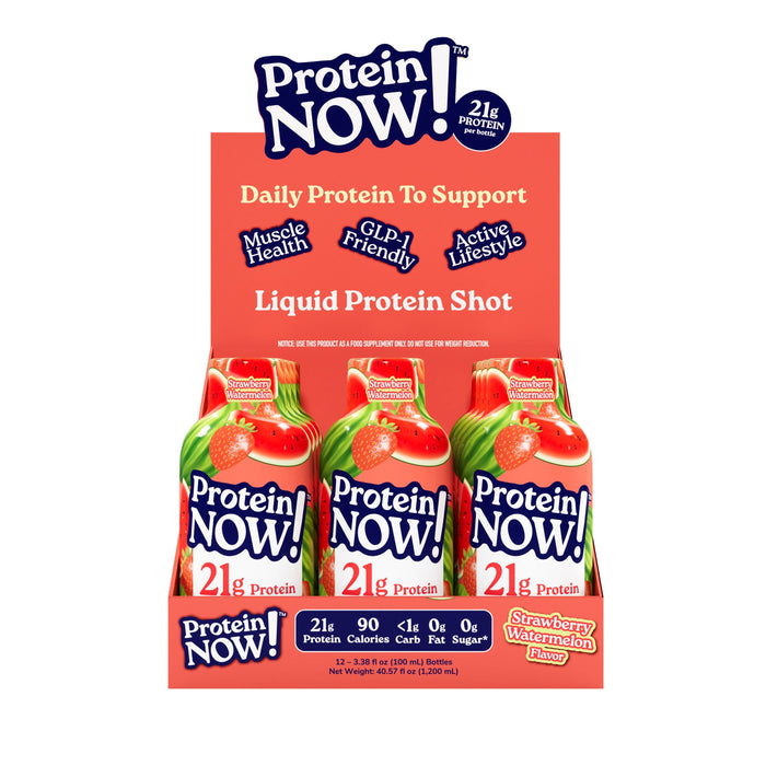 NutraBio Protein Now Strawberry Watermelon (12-Pack) - Box