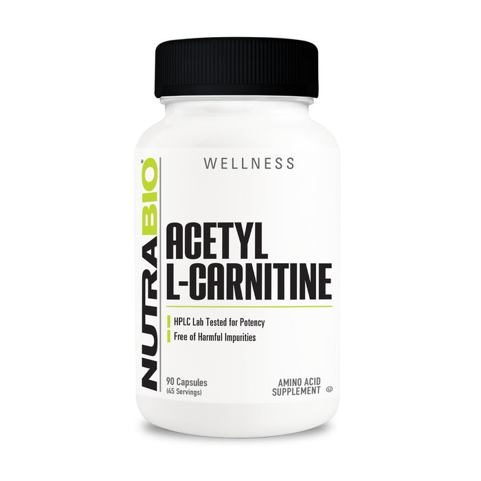 NutraBio Acetyl L-Carnitine (500mg) 45 Servings