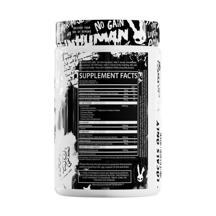 After Dark Supplements - Creation Creatine + HMB Supplement Facts