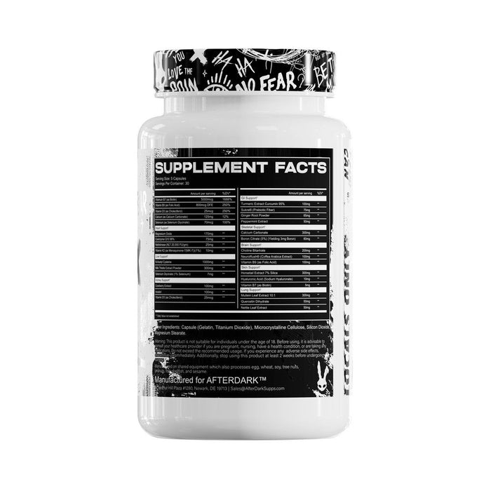 After Dark Supplements - Organ X Supplement Facts