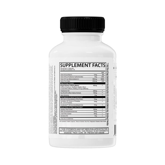 After Dark Supplements - Pyrodex Supplement Facts
