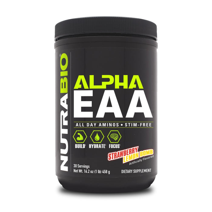 NutraBio Alpha EAA Strawberry Lemon Bomb