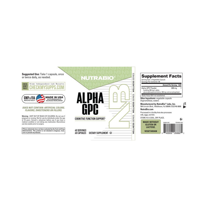 NutraBio Alpha GPC