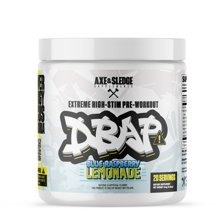 Axe and Sledge - DBAP Extreme Preworkout - Blue Raspberry Lemonade