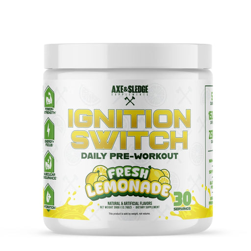 Axe and Sledge - Ignition Switch Preworkout - Fresh Lemonade