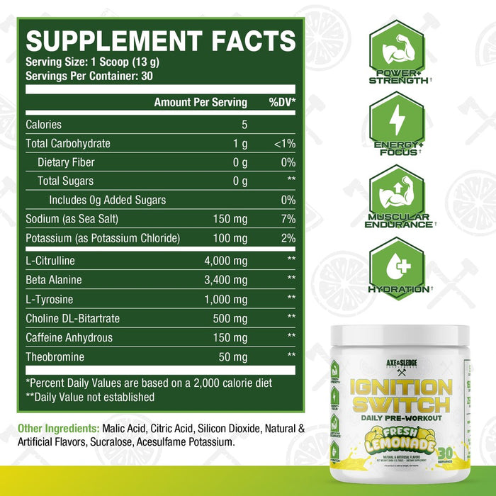 Axe and Sledge - Ignition Switch Preworkout