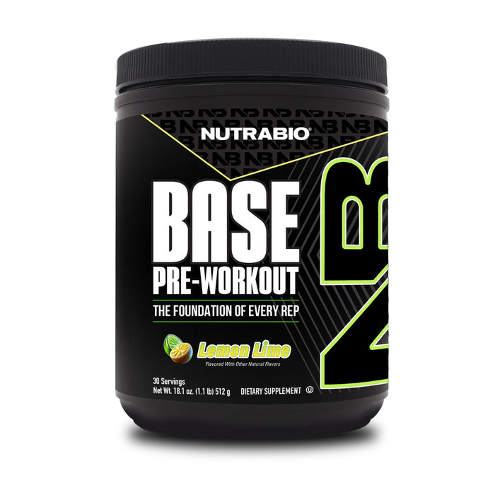 NutraBio Base Pre-Workout Lemon Lime