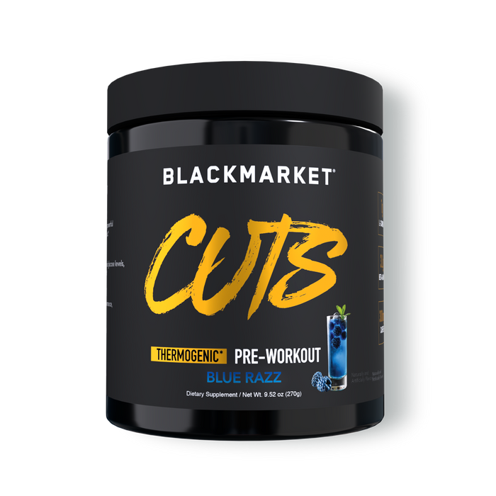 Black Market Labs Cuts Thermogenic Pre-Workout - Blue Razz