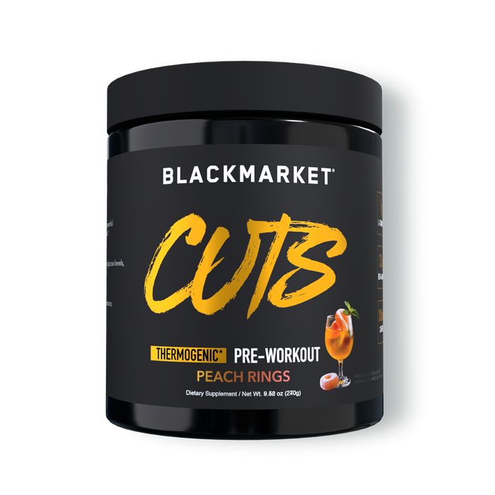 Black Market Labs Cuts Thermogenic Pre-Workout - Peach Rings