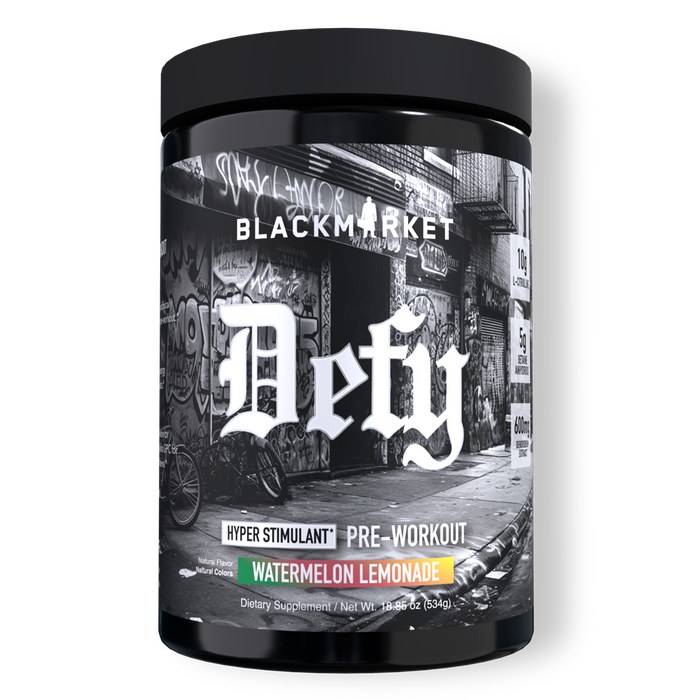 Black Market Labs Defy Hyper-Stimulant Pre-Workout - WATERMELON LEMONADE