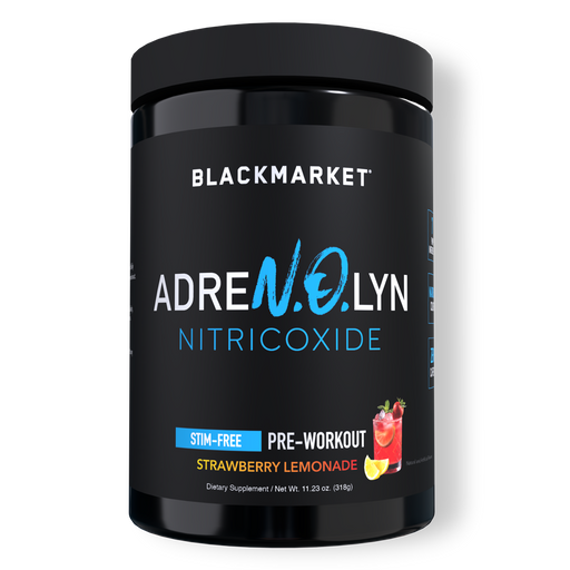 Black Market Labs NitricOxide Stim-Free Pre-Workout - Strawberry Lemonade