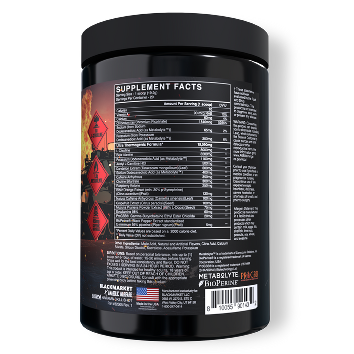 Black Market Labs Scorch Ultra Thermogenic Pre-Workout