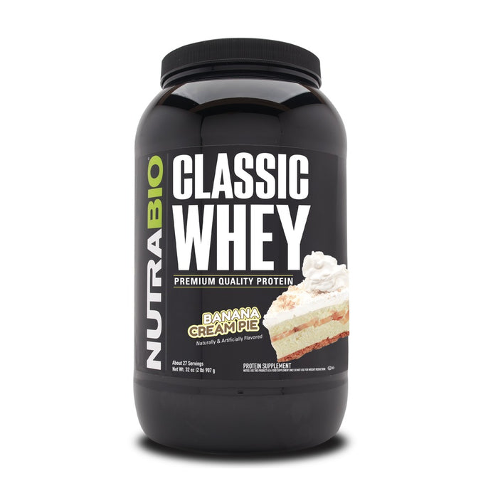 NutraBio Classic Whey Banana Cream Pie