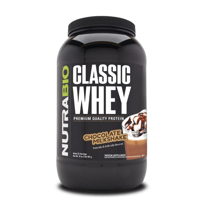 NutraBio Classic Whey Chocolate Milkshake