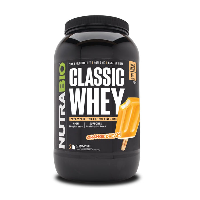 NutraBio Classic Whey Orange Dream