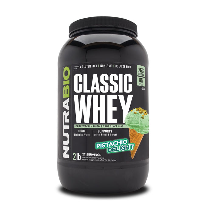 NutraBio Classic Whey Pistachio Delight