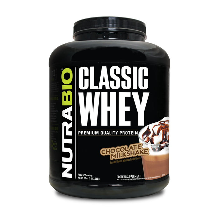 NutraBio Classic Whey Chocolate Milkshake
