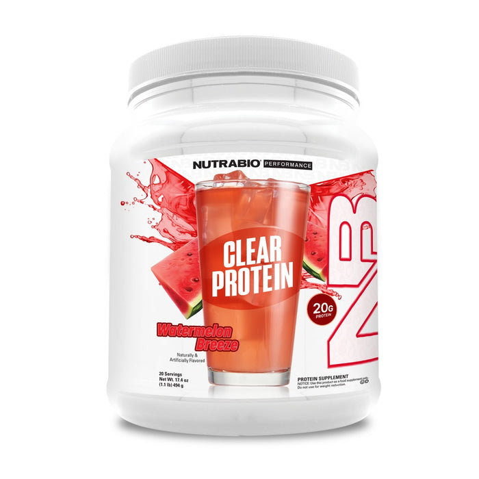 NutraBio Clear Whey Watermelon Breeze