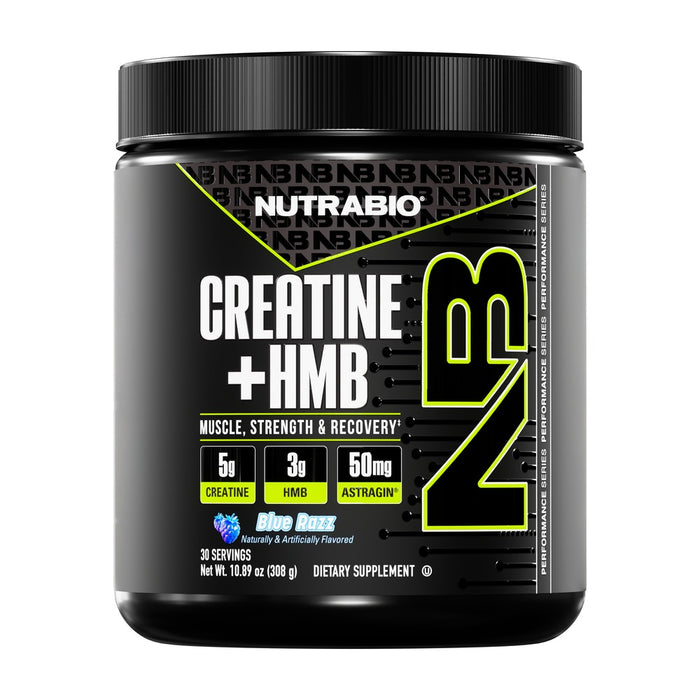 NutraBio Creatine + HMB Blue Razz