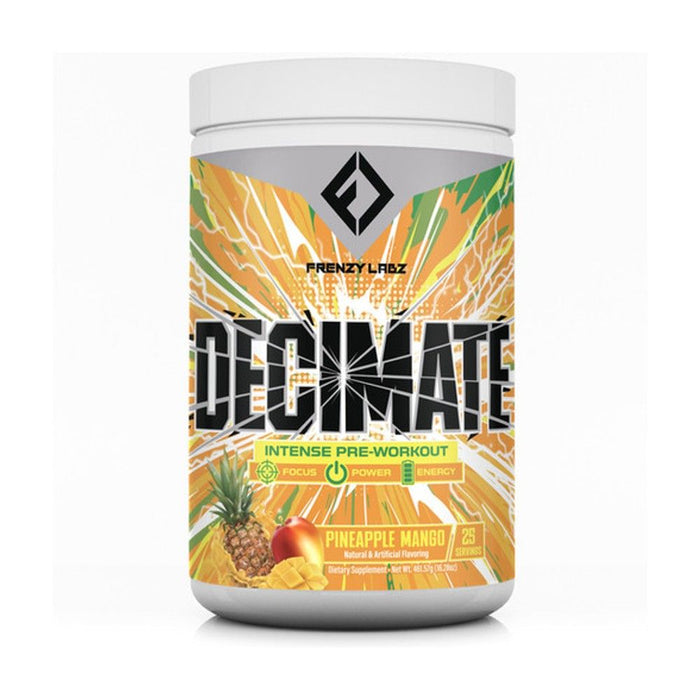 Frenzy Labz - Decimate Preworkout - Pineapple Mango