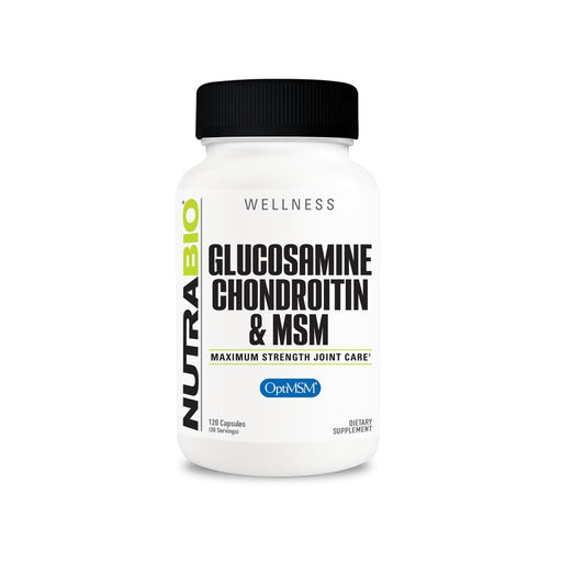 NutraBio Glucosamine Chondroitin OptiMSM - 120 Capsules