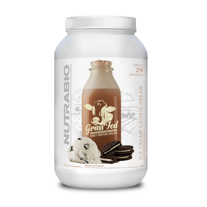 NutraBio Grass Fed WPI Ice Cream Cookie Dream