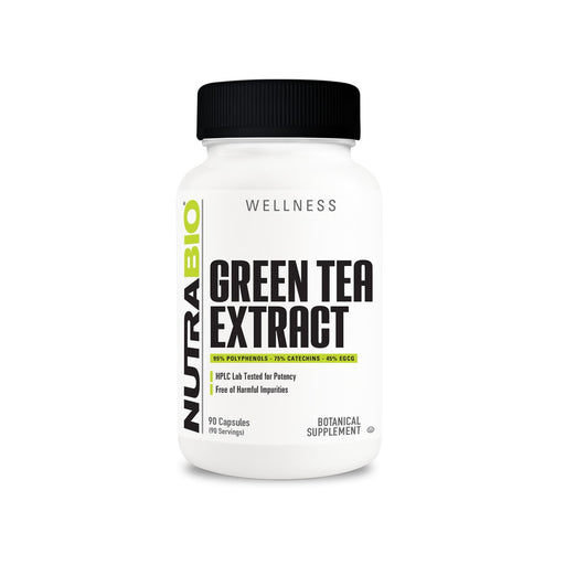 NutraBio Green Tea Extract (500mg) - 90 Capsules