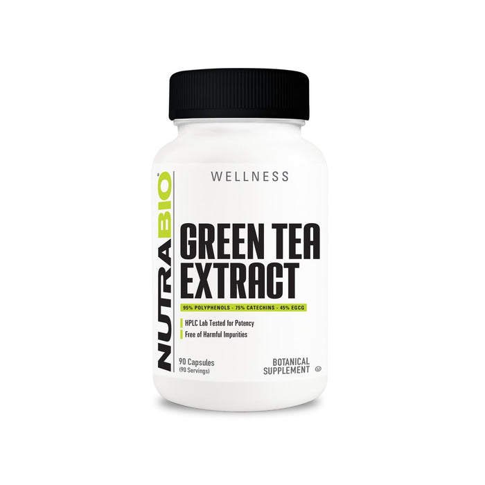 NutraBio Green Tea Extract (500mg) - 90 Capsules