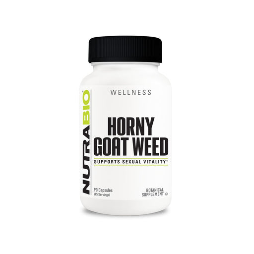 NutraBio Horny Goat Weed (500mg) - 90 Capsules
