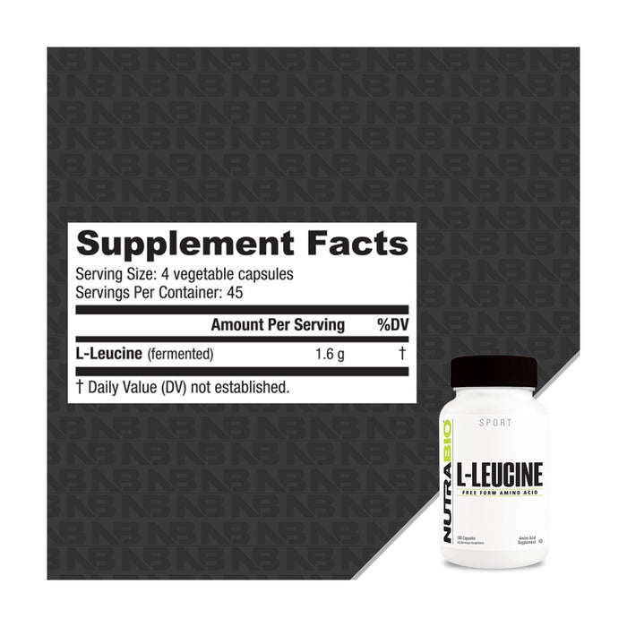NutraBio Leucine Capsules