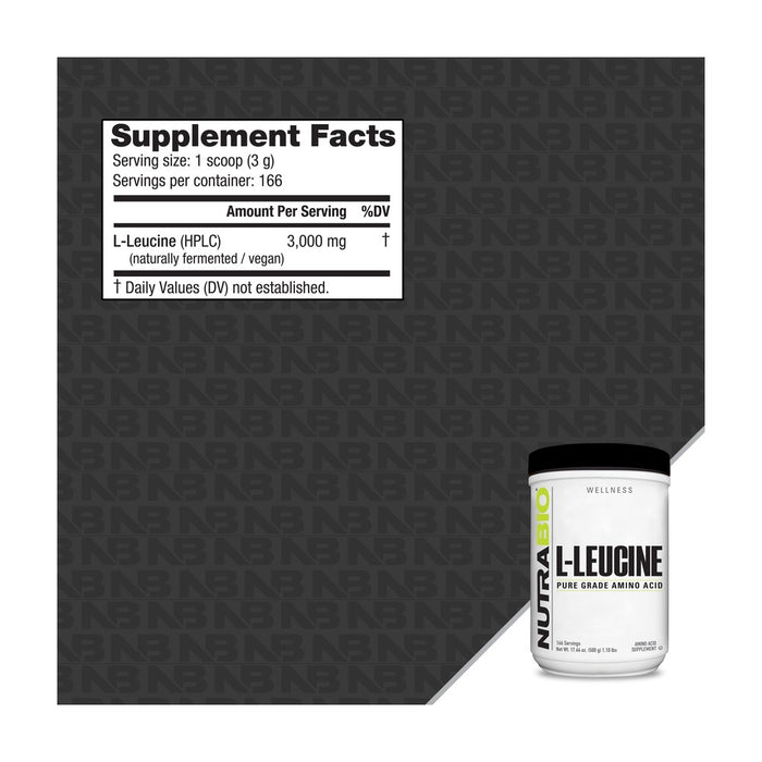 NutraBio Leucine Powder