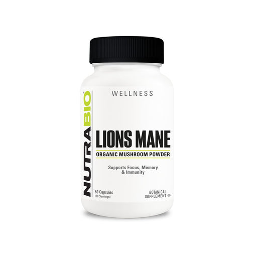 NutraBio Lions Mane (500 mg) - 60 Capsules