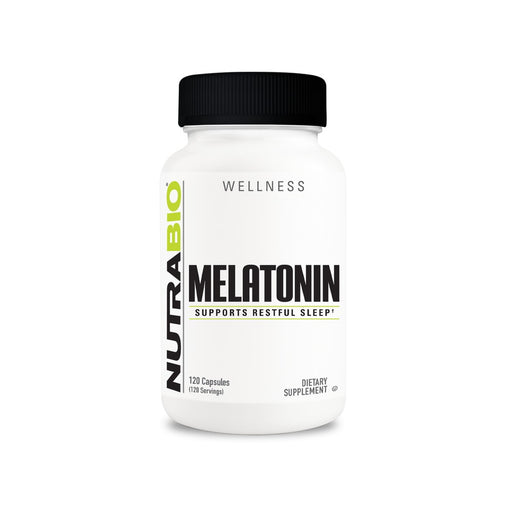 NutraBio Melatonin (3mg) - 120 Capsules