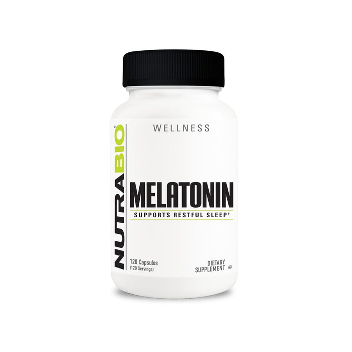 NutraBio Melatonin (3mg) - 120 Capsules