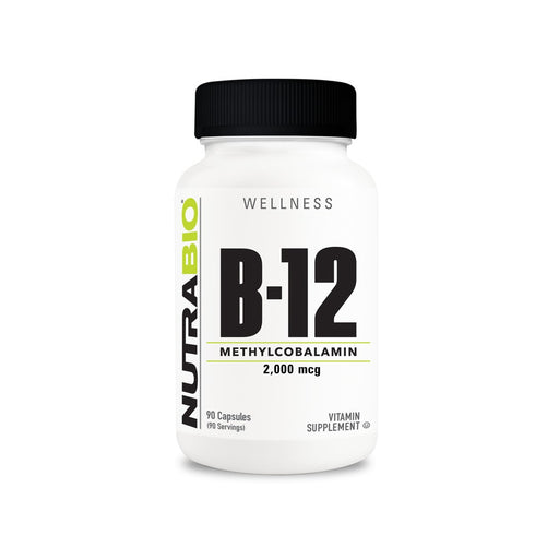 NutraBio Methyl B-12 (2000mcg) - 90 Capsules