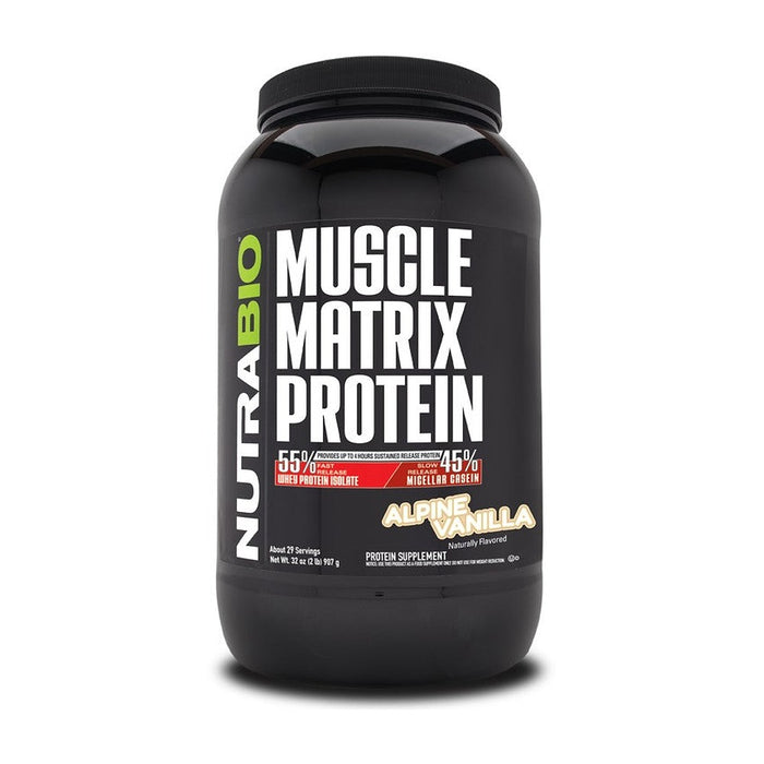 NutraBio Muscle Matrix - 2 LB / Alpine Vanilla