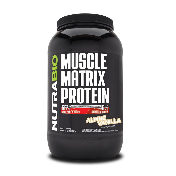 NutraBio Muscle Matrix Alpine Vanilla