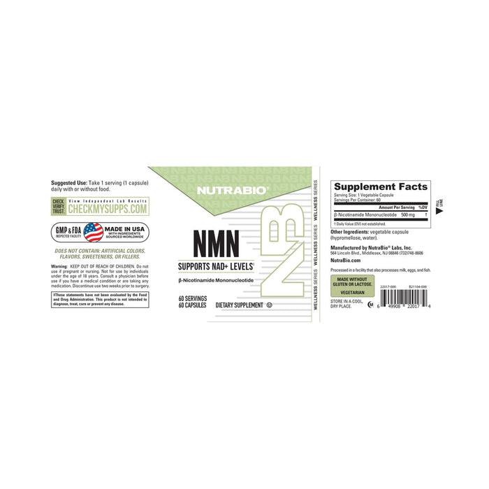 NutraBio NMN (Nicotinamide Mononucleotide)