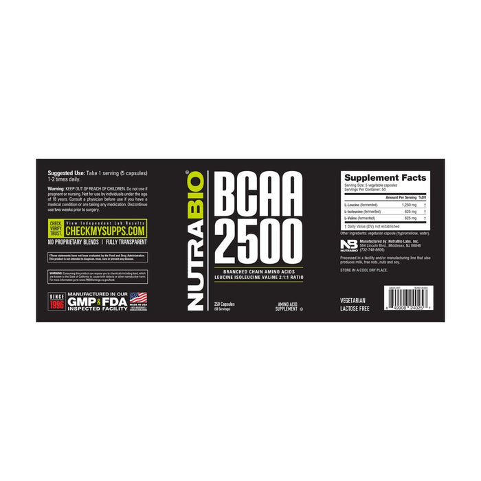 Nutrabio BCAA 2500