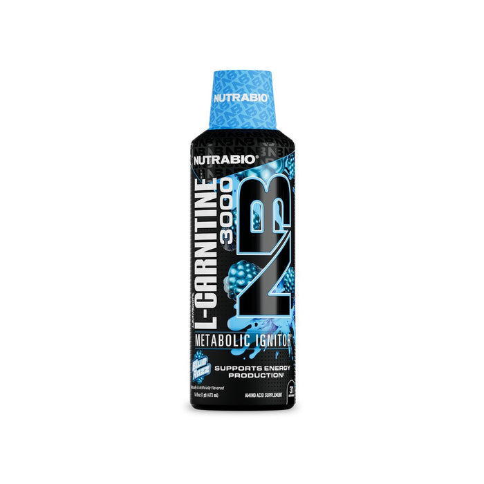 Nutrabio LeanShots Liquid L-Carnitine Shot (3000mg) - Blue Razz