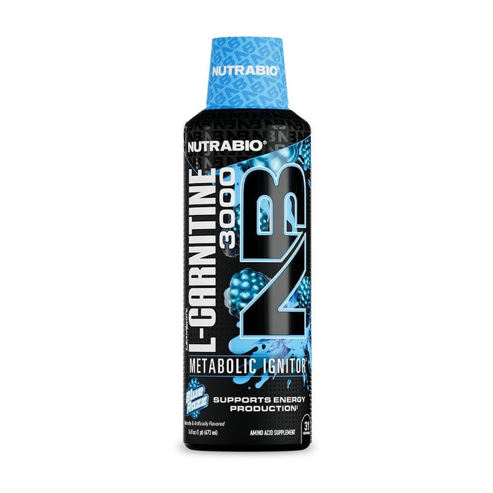 Nutrabio LeanShots Liquid L-Carnitine Shot (3000mg) - Blue Razz