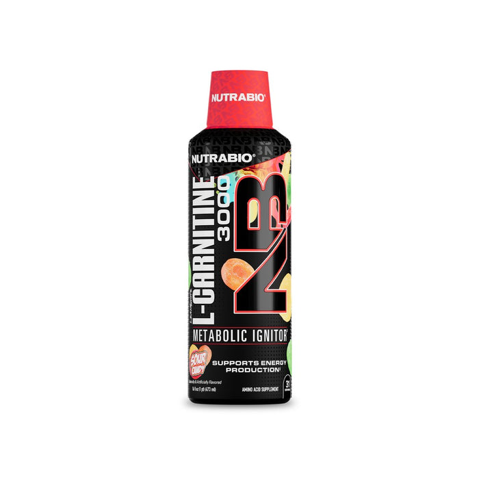 Nutrabio LeanShots Liquid L-Carnitine Shot (3000mg) - Sour Candy