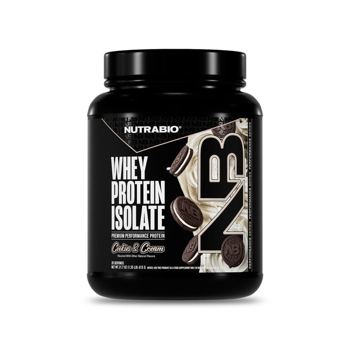 NutraBio Whey Protein Isolate 20 Servings