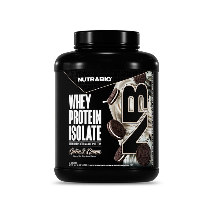 NutraBio Whey Protein Isolate 50 Servings