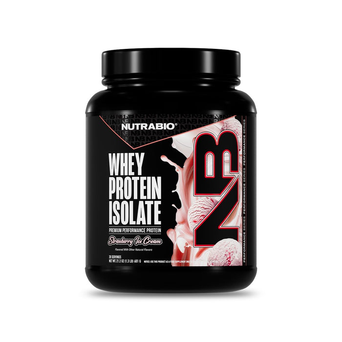 NutraBio Whey Protein Isolate 20 Servings
