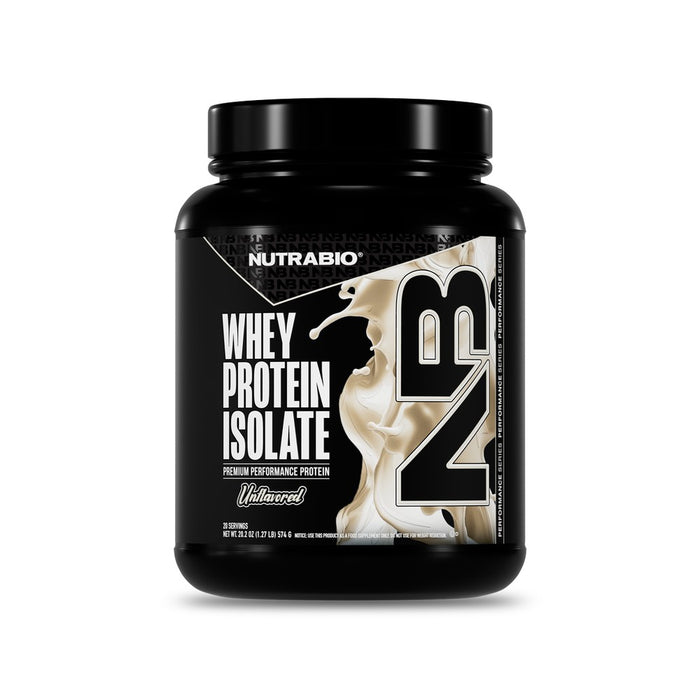 NutraBio Whey Protein Isolate 20 Servings